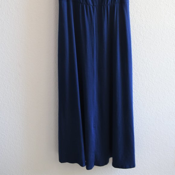 Reformation Fit & Flare Tie Front Jersey Midi Dres - Picture 6 of 10
